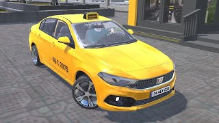 Fiat Egea Taxi Driving Simulator Game - Yellow Taxi: Turkish Car Game - Android Gameplay #1 screenshot 5