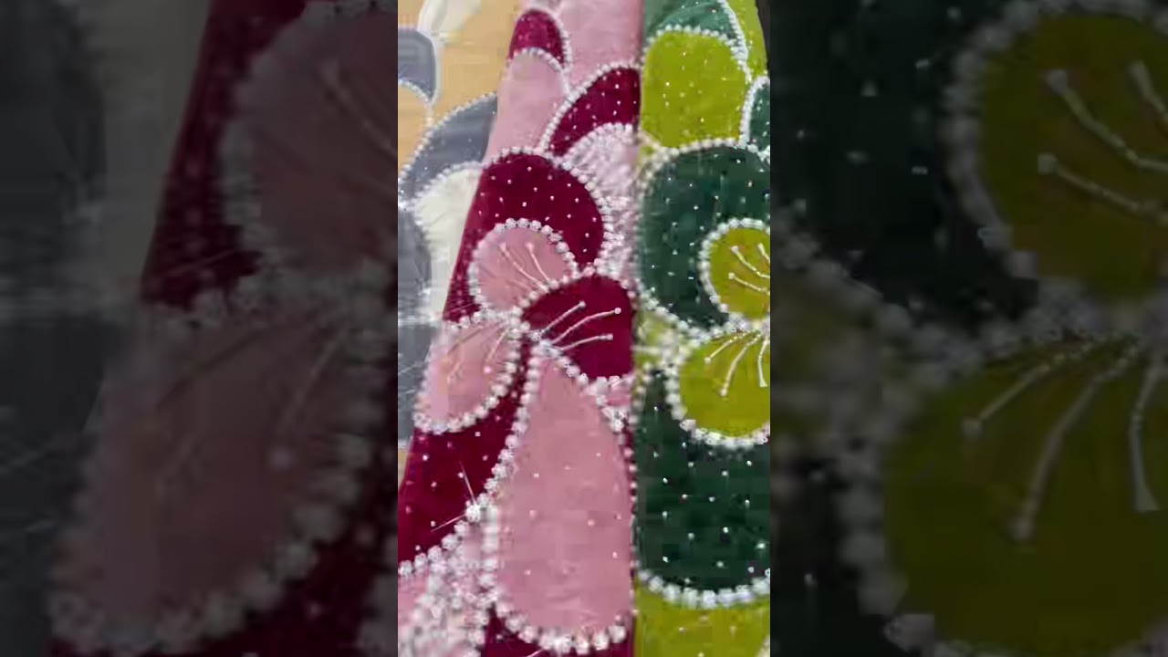 5 Yards Beaded Lace Fabric | Luxury Party Gown and Evening Dress Material – HN214