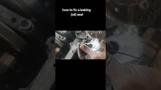 how to fix a leaking oil seal, crankshaft seals DIY