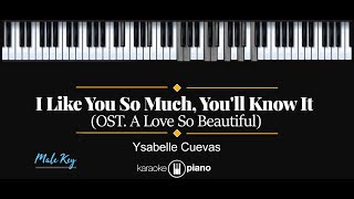 I Like You So Much, You'll Know It (我多喜欢你，你会知道) - Ysabelle Cuevas (KARAOKE PIANO - MALE KEY)