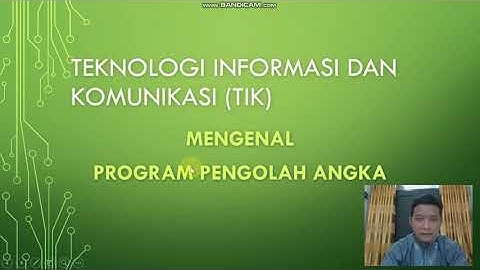 Mengenal Program Pengolah Angka  (Microsoft Excel)
