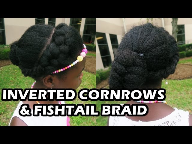 Half-Up Half Down Fishtail Braid Hair Tutorial - YouTube