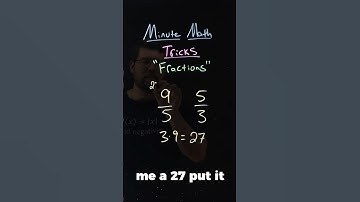 Compare Fractions the Easy Way! 9/5 or 5/3 | Minute Math Tricks Part 154 #shorts