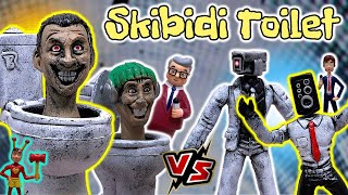 Skibidi Toilet - Horribles Figuras Bootleg | Pack 1 - Toilets vs Cámaras | TOY SHOTS (2023)