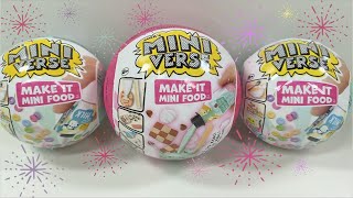 ASMR MiniVerse Make it Mini Food ASMR unboxing