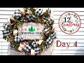 Diy Christmas Wreath | 12 days of Craftmas | Day 4