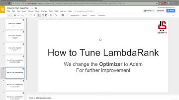 1 tune optimizer  (LambdaRank)