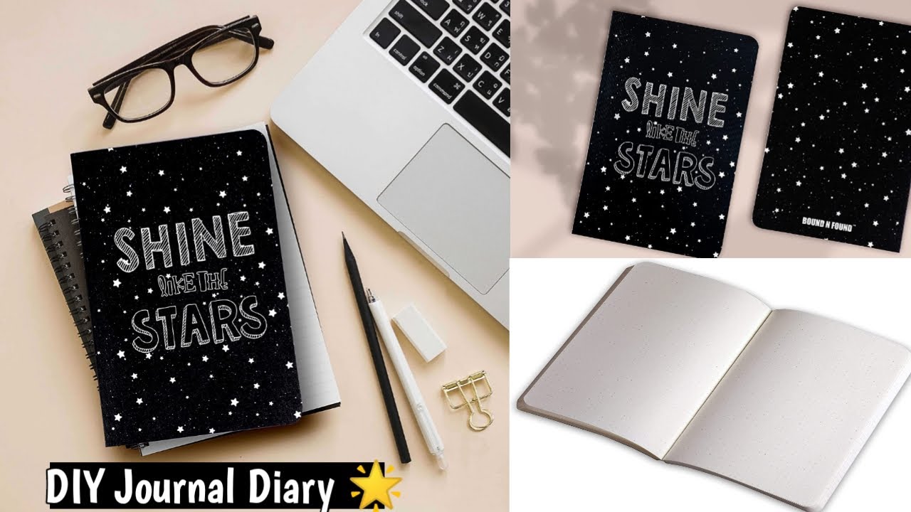 How to make Journal Diary at Home 🌟 DIY Homemade Journal Supplies😍  #craftersworld #journal #diycraft 