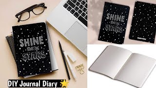 How to make Journal Diary at Home 🌟 DIY Homemade Journal Supplies😍 #craftersworld #journal #diycraft