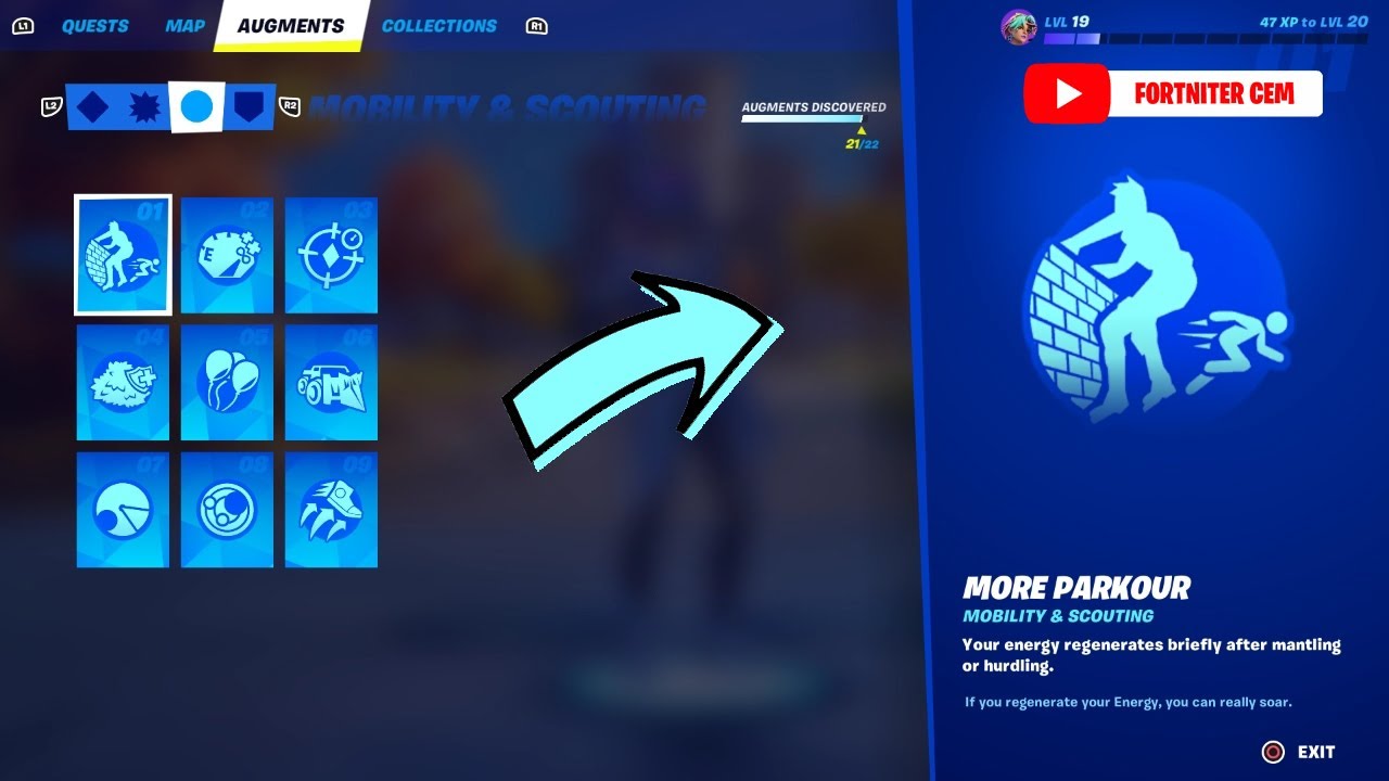 How to activate an Augment in Fortnite YouTube