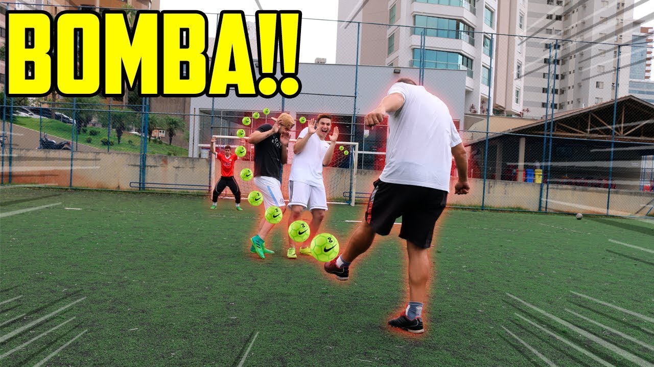 MEU PAI TEM O CHUTE MAIS FORTE DO MUNDO!! ( joga muito )