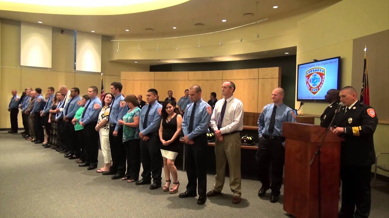 Clayton Fire Department Recognition Ceremony 2015 YouTube