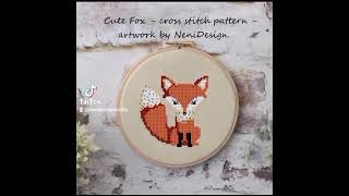 Cute woodland animals package Cross stitch pattern PDF pattern on Etsy - NeniDesignCrafts