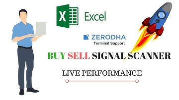 Zerodha  EXCEL Buy Sell Signal Scanner Live Performance :-