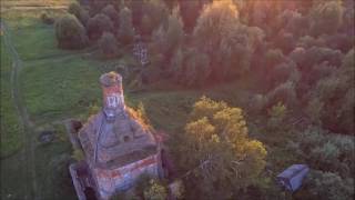 Одинокая церковь ... с квадрокоптера . Видео Для души!!! Одинокая церковь ... с квадрокоптера . Видео Для души!!!