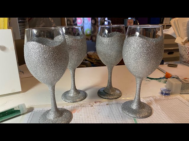 DIY Glitter Wine Glasses: Easy How to Make Steps! - Leap of Faith