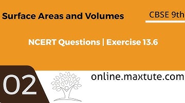 Chapter 13 Exercise 13.6 Q2 | NCERT Class 9 Math | Volume of Cylinders