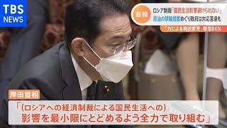 ロシア制裁で岸田総理「国民生活影響避けられない」、ロシア産原油の禁輸措置めぐり対応苦慮も