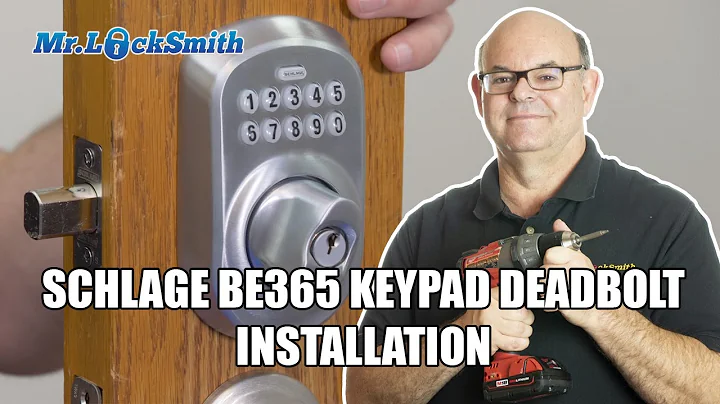 How to Install Schlage BE365 Keypad Deadbolt | Mr. Locksmith™