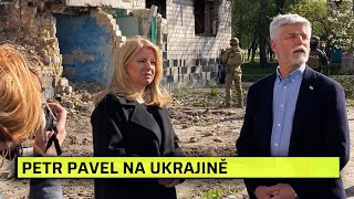 Pavel a Čaputová jsou na Ukrajině. Cestu podnikli navzdory masivním ruským útokům