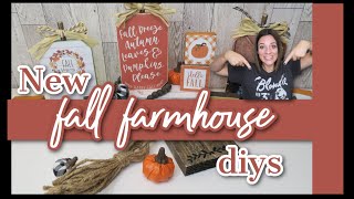 New Fall Farmhouse Home Decor! Perfect for Tier Trays!
