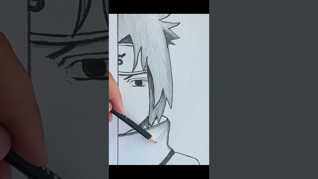 Sasuke Uchiha Naruto Uzumaki Drawing, naruto, face, hand, manga