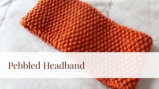 Seed Stitch Headband