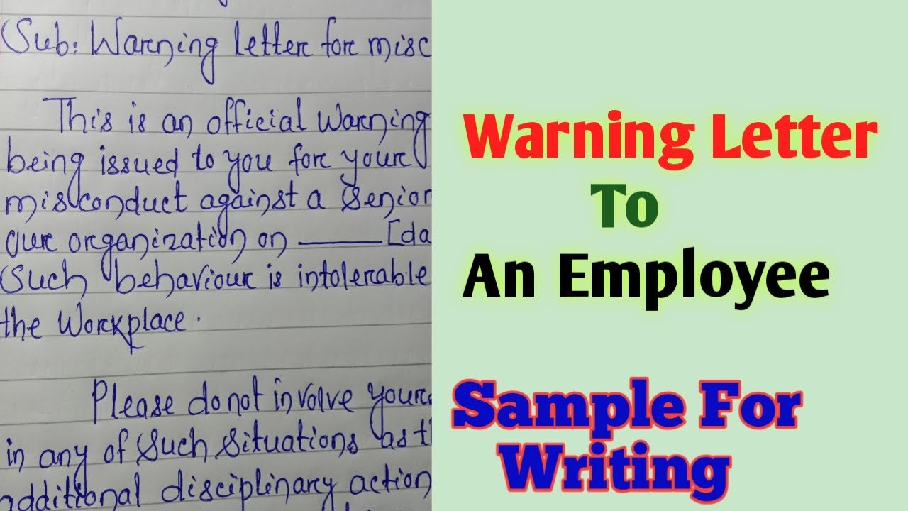 An Warning Letter To Employee For Misconduct How To Write Warning an-warning-letter-to-employee-for-misconduct-how-to-write-warning