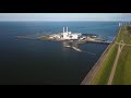 Maxima Centrale en overslaghaven Lelystad (2.7K Drone footage)