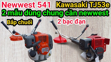 Newwest 541 & kawasaki TJ 53e lắp cần chống rung bắp chuối 2 bạc đạn 2 mẫu duy nhất tại VN 🇻🇳