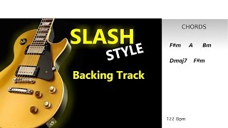 Slash Style Guitar BackingTrack 122 Bpm Highest Quality chords