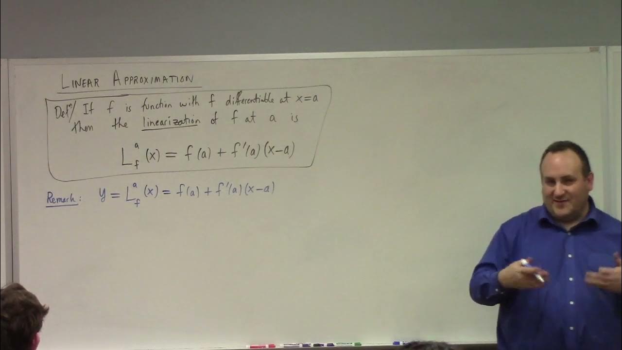 Calculus: linearization, differential for error, Newton's Method, word ...