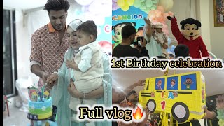 Grand Birthday Celebration😍🎂| 1 Year Completed🥰| @bush_khan 