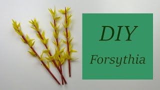 How to make a forsythia. Spring DIY