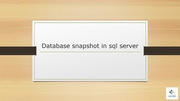 Database snapshot in SQL server