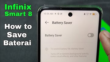 How to save battery on your Infinix Smart 8 cellphone, so it saves more battery