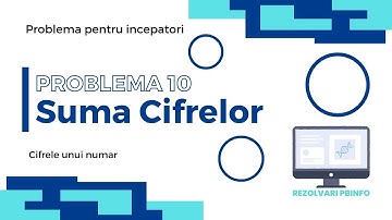 REZOLVARE Pbinfo || Problema 10 Suma Cifrelor (Problema pentru incepatori) [C++]