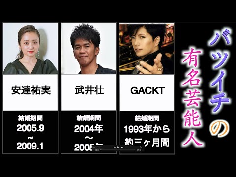 実はバツイチだった意外すぎる芸能人
