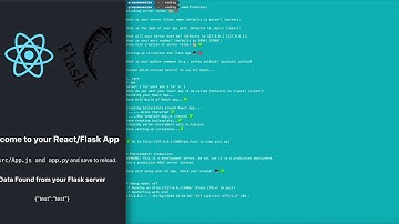 Demo of makeflaskreact: command line tool to make a react flask app