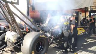 Top Fuel dragster start up at Sydney Dragway 2021