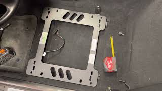 Planted NB Miata seat base mount for after market fix back buckets or reclining seats.
