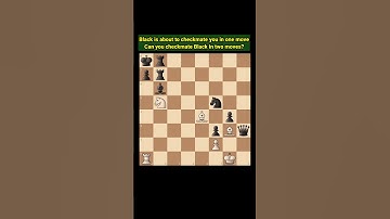 Can you checkmate Black in two moves?#chess #shorts