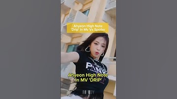 Ahyeon HighNote In MV vs SPOILER #ahyeon #babymonster #shorts