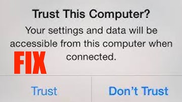 Trust This Computer Message On iPhone Fix