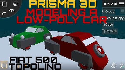 Learn Prisma 3D : Modelling a low poly car (Fiat 500)