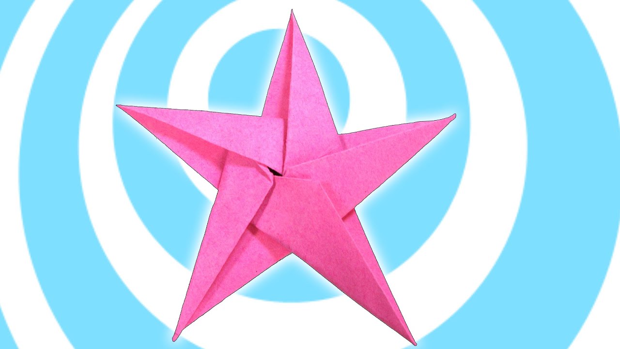 DIY 5 Pointed Origami Star Christmas Ornaments Tutorial YouTube