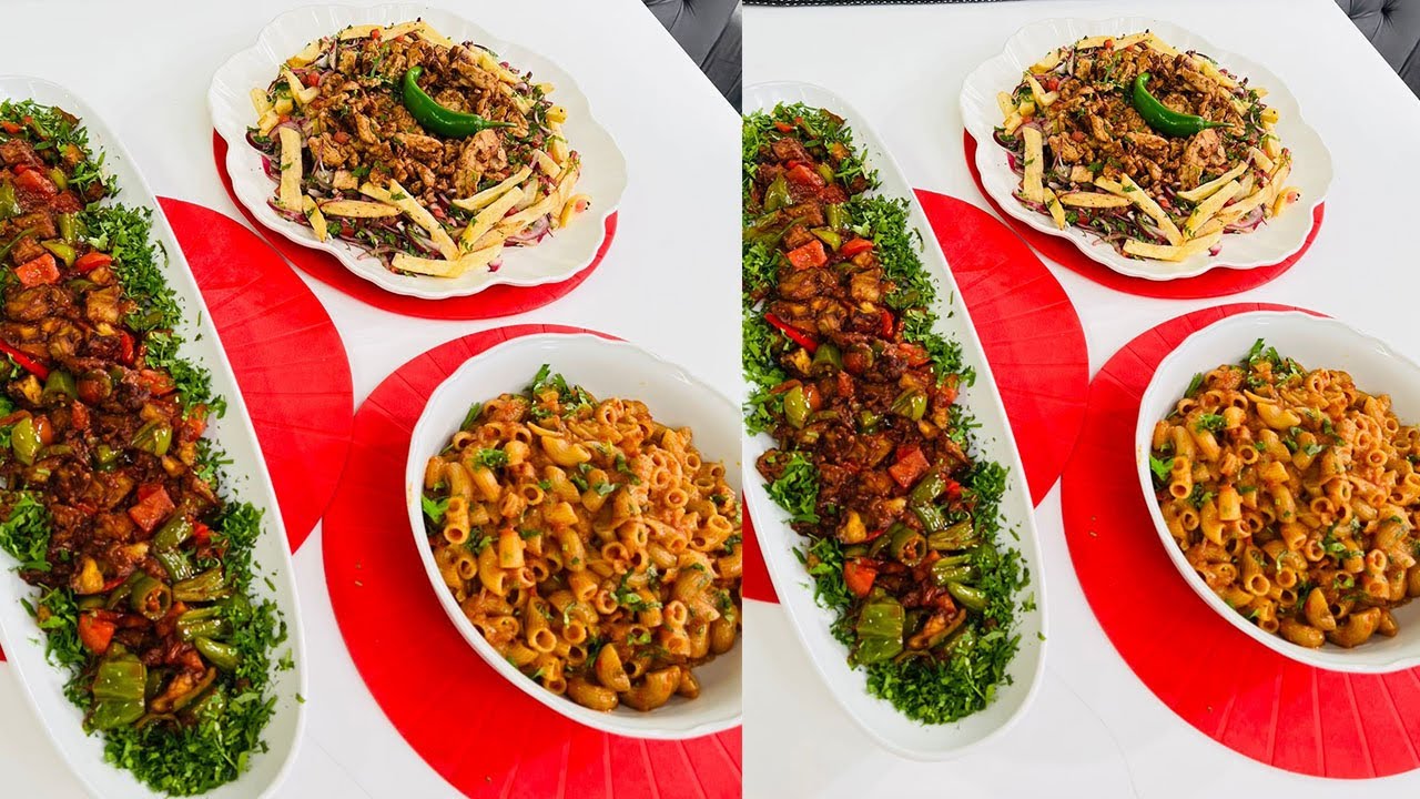 العزومة مع الشيف فاطمة أبو حاتي | دجاج مدخن بالبطاطس - مكرونة جارية - تغميسة الباذنجان الحارة