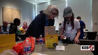 Local children capture dreams with cameras at museum event