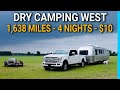 RV Day in the Life: Dry Camping All the Way West!