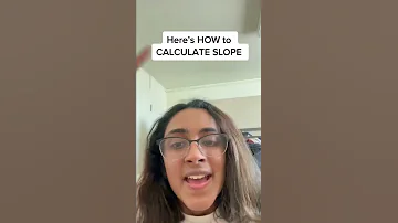 How To Calculate Slope In JUST 10 Seconds 